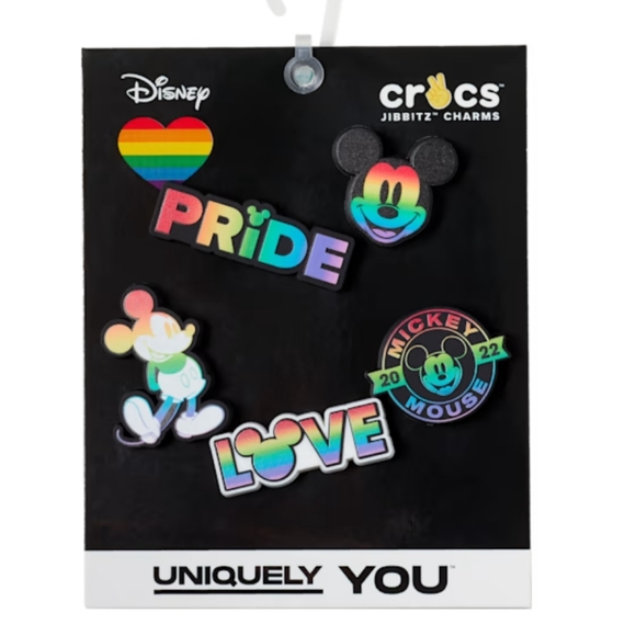 Crocs DISNEY'S RAINBOW CELEBRATION 5 PACK. Jibbitz Charms - Picture 7 of 7